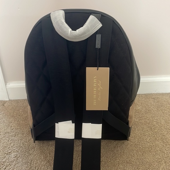 Burberry Abbeydale House Check Canvas & Leather Backpack 4033397 NWT - Picture 2 of 10